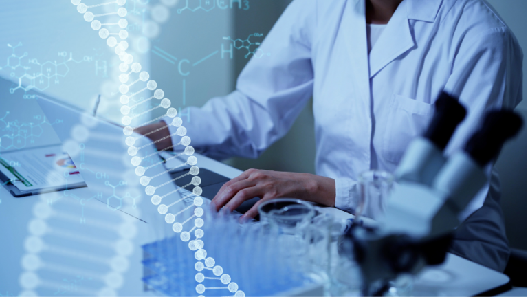 Fertility Specialist Conducting Genetic Testing
