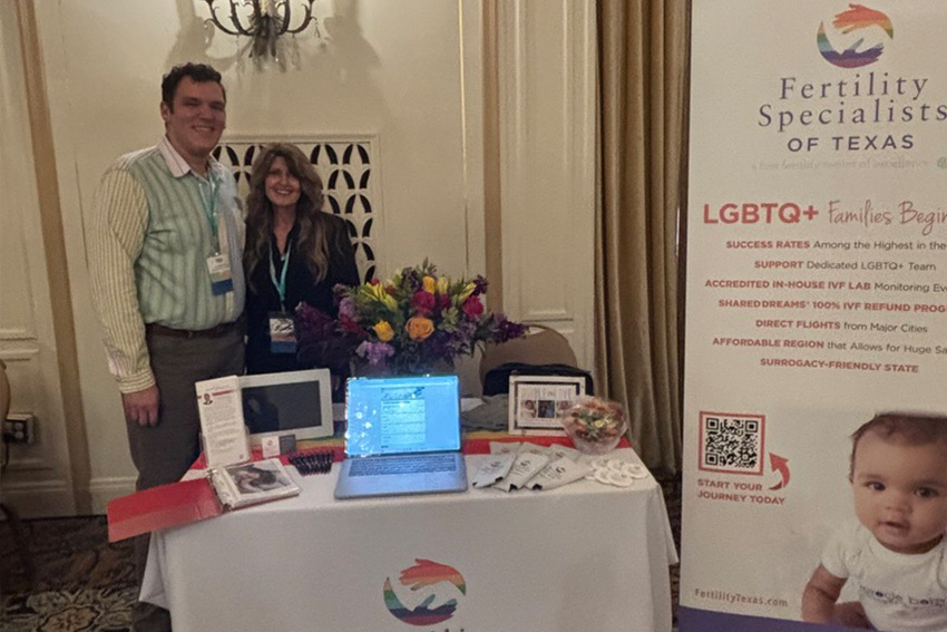 Dr. Skora pictured at the 2025 Men Having Babies West Coast Surrogacy Conference & Expo